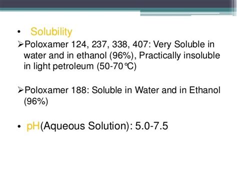 poloxamer 188 solubility in water.